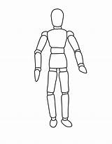 Mannequin Manikin Outlines Wooden Poses Manican Artist Mannequins Clipground Plans Coloringtop Manikins sketch template