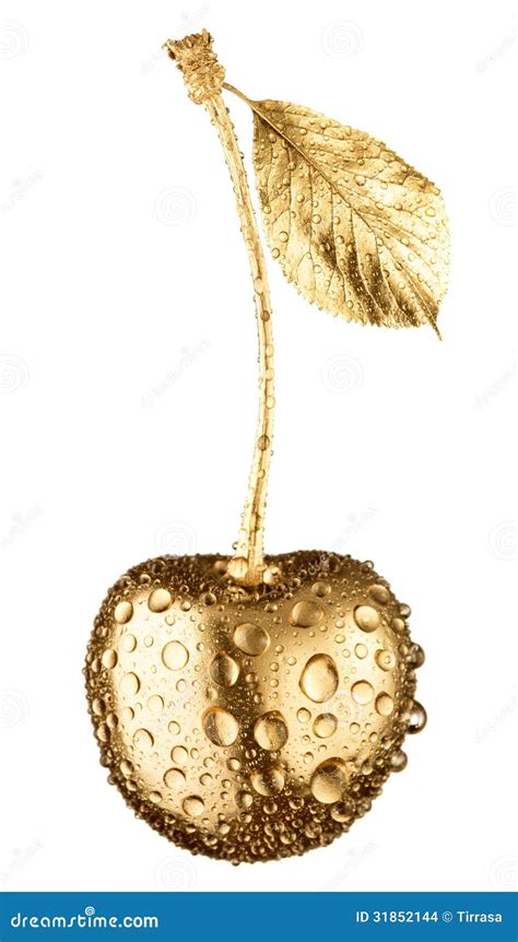 gold cherry stock images image