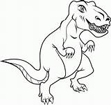 Coloring Rex Pages Dinosaurs Part sketch template