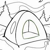 Tent Camping Clipartmag Getcolorings Webstockreview Colorin sketch template