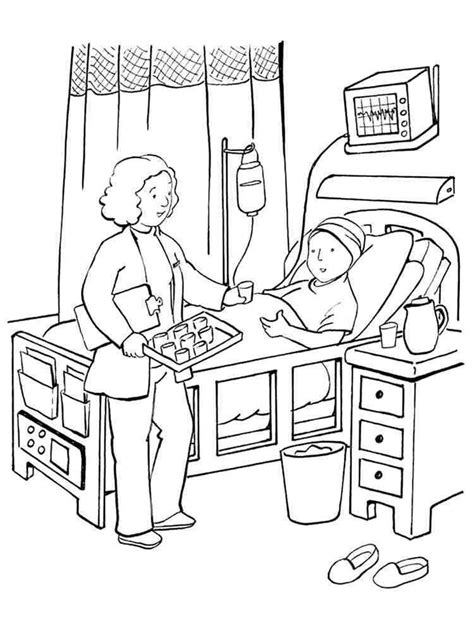 hospital coloring pages