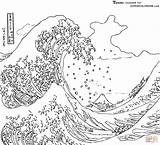 Wave Tsunami Tsunamis Earthquakes Kamigawa sketch template