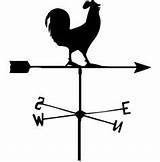 Weather Vane Rooster Tattoo Weathervane Clipart Wind Compass Farm Kids Decor Crafts Vanes Chicken Icon Template Science Roosters Open Printable sketch template