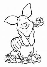 Piglet Printable Colouring 4kids sketch template