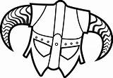 Skyrim Coloring Helmet Logo Pages Dragonborn Svg Drawing Clipart Iron Brian Drawings Easy Icon Cliparts Getdrawings Transparent Deviantart Library Kindpng sketch template