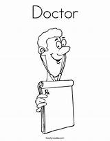 Doctor Coloring Worksheet He Job Am Sheet Dokter Pages Surgery Welcome Book Words Ambulance Print Cursive Twistynoodle Built California Usa sketch template