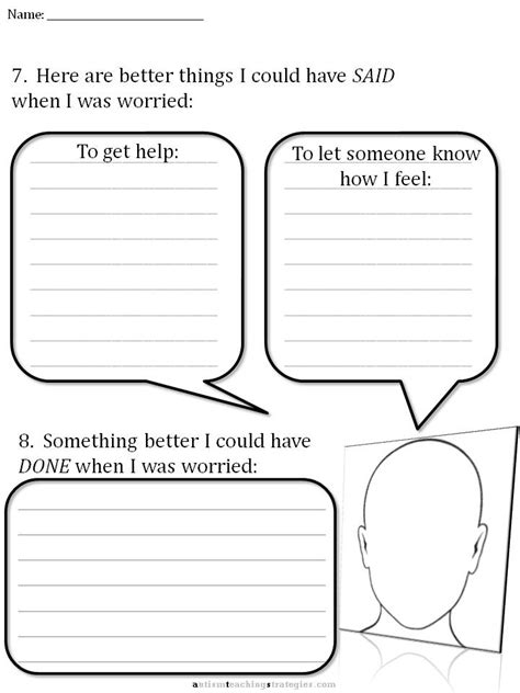 anxiety anxiety worksheets  teens