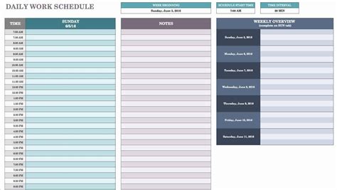 sample daily schedule template fresh  daily schedule templates