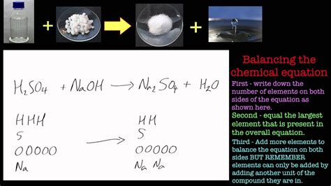 balancing chemical equations part  sulfuric acid  sodium