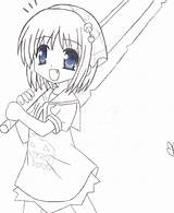 Wip Yamato Suzuran Anime Girl Little Cute Deviantart Drawings sketch template