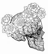 антистресс раскраски Decoratief Rozen Kroon Patroon Rosse Cranio Zucchero Decorativo Dello череп Slash все категории из sketch template