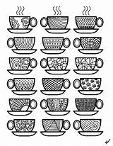 Printable Colouring Cups Teacup Silversurfers Momsandcrafters Msn sketch template