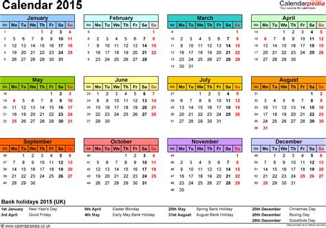 calendar 2015 uk 16 free printable pdf templates