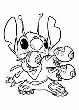 Coloring Stitch Pages Printable Lilo Print Disney Cute Drawing Online Gun Hand Color Getcolorings Getdrawings Popular sketch template