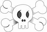 Pirate Skull Flag Clip Clipart Bones Line Coloring Cliparts Skulls Crossbones Flags Pirates Library Clipartbest Jake Neverland Pages Cute Flagga sketch template