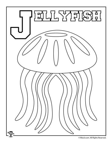jellyfish coloring page woo jr kids activities children