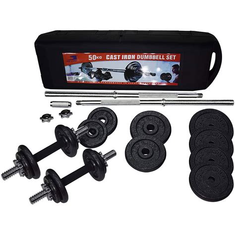 adjustable dumbbell set kg bodybuilding weight barbell gift box call  ibay
