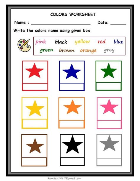 colors worksheet color worksheets learning colors color flashcards