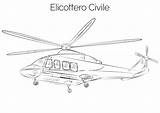 Elicottero Civile Elicotteri Pianetabambini sketch template