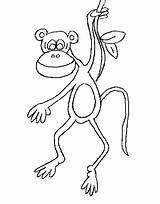 Apen Aap Ausmalbilder Affen Dieren Monkeys Colorare Affe Mewarnai Coloriages Malvorlagen Animierte Monyet Animasi Singes Slingerende Animaties Bewegende Bergerak Animaatjes sketch template