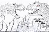 Jurassic Rex Indominus Ausmalbild Ausmalbilder Carnotaurus sketch template