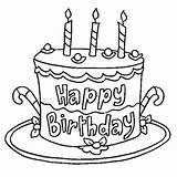 Cakes Ausmalen Ausmalbilder Geburtstag Malvorlagen Ausdrucken Gefeliciteerd Verjaardag Tekening Oom Sheets Candles Schablonen Geburtstagskarten Wishes sketch template