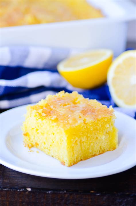 quick easy lemon jell  cake  spring  summer lemon cake