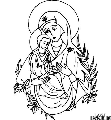 mary coloring pages images  pinterest catholic coloring