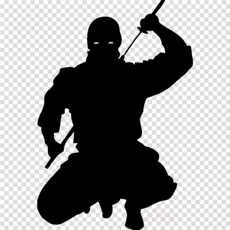 ninja clipart silhouette ninja silhouette transparent