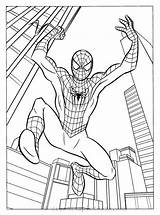 Spiderman Coloring Far Pages Sheets sketch template