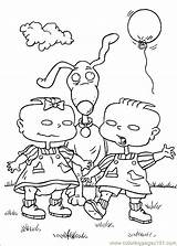 Rugrats Coloring Pages Printable Cartoon Color Book Cartoons Kids Sheets Characters Colorear Para Dibujos Colouring Coloringpages101 Character Books Imprimir Birthday sketch template