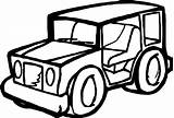 Car Jeep sketch template