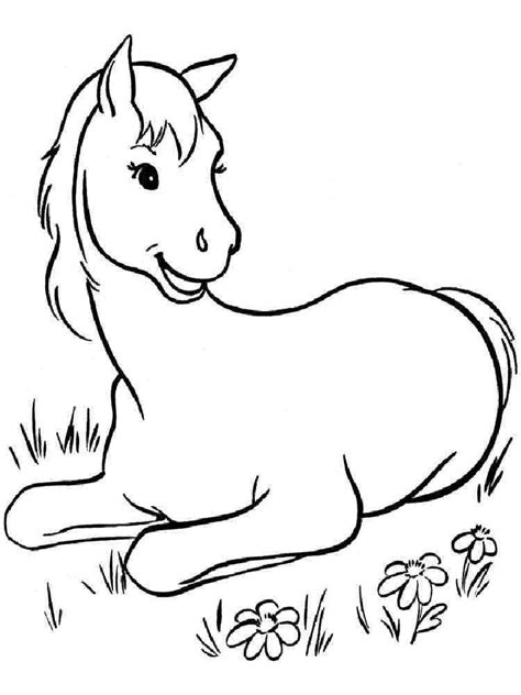 cartoon horse coloring pages