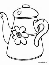 Kettle Coloring Pages Printable Recommended sketch template