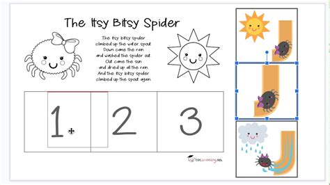 itsy bitsy spider sequencing  printable printable blog calendar