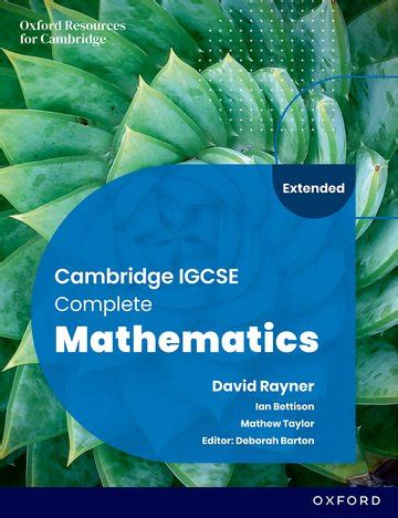 cambridge igcse complete mathematics extended student book sixth