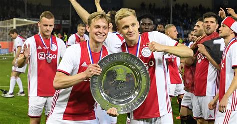 football ajax complete domestic double  winning dutch league    time