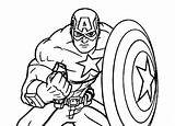 Captain America Coloring Pages Printable Kids Superhero Marvel Color Sheets Superheroes Shield Cartoon Avengers Colouring Avenger Print Drawing First Lego sketch template