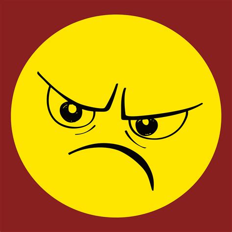 big mad face clipart