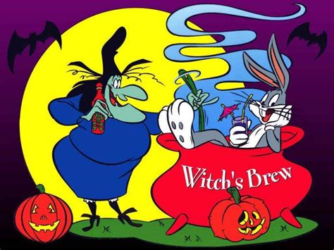 Download Halloween Cartoon Witch Brewing Bugs Bunny Picture