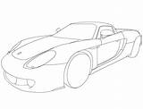 Porsche Coloring Pages Carrera Cayman sketch template