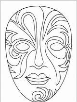 Faschingsmasken Masken sketch template