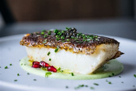 Add1tbsp — Pan Roasted Sea Bass With Edamame Chive