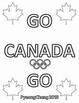 Coloring Pages Canada Colouring Olympics Winter Map Getcolorings sketch template