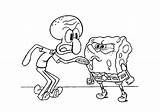 Spongebob Squidward Squarepants Px sketch template