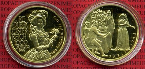 schilling gold oesterreich  schilling  marie antoinette pp