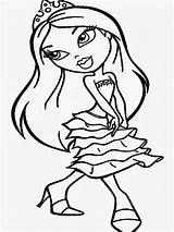 Coloring Bratz Pages Printable Kids Colouring Print Babies Clipart Book Books Library Popular sketch template