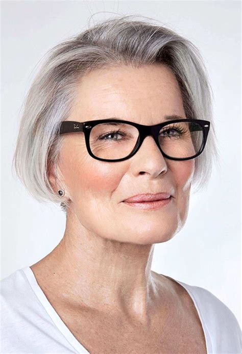 80 Hairstyles For Women Over 50 With Glasses Grey Hair And Glasses