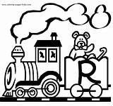 Coloring Alphabet Pages Train Educational Color Kids Printable Trains Sheets Abc School Found Choose Board sketch template