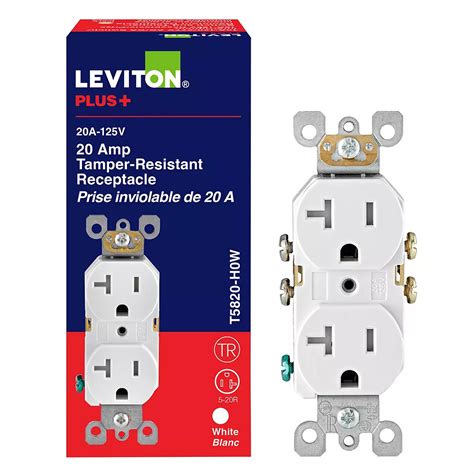 leviton duplex receptacle aa white  home depot canada